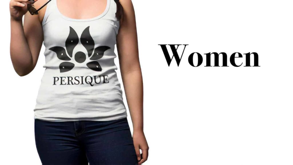 Persique T-Shirt. Buy floral and colourful womens clothing and fashion accessories, night maxi dresses, skirts, t-shirts, hoodies, tank tops and crop tops as well as leggings, all based on antique Persian art, culture and architecture.