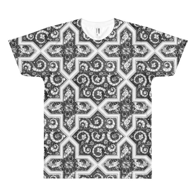 Kashan Mosaique Men’s T-Shirt In Black